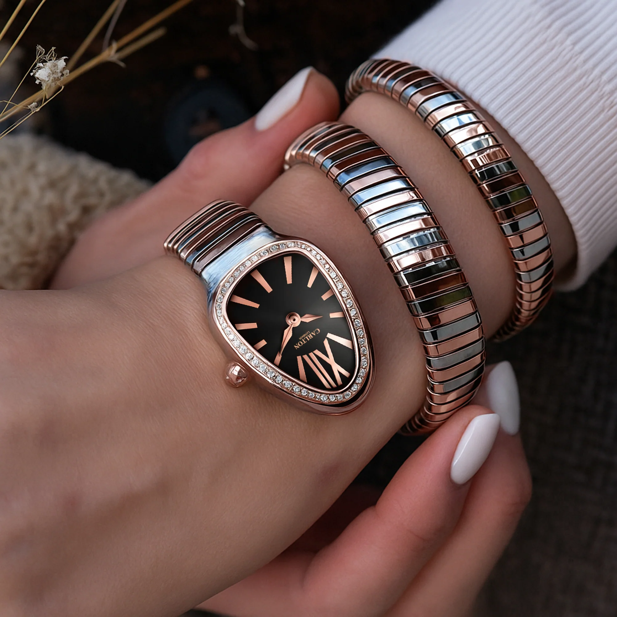 Charmer Women Black Dial Watch - CLW-SNK-A1BK - Image 3