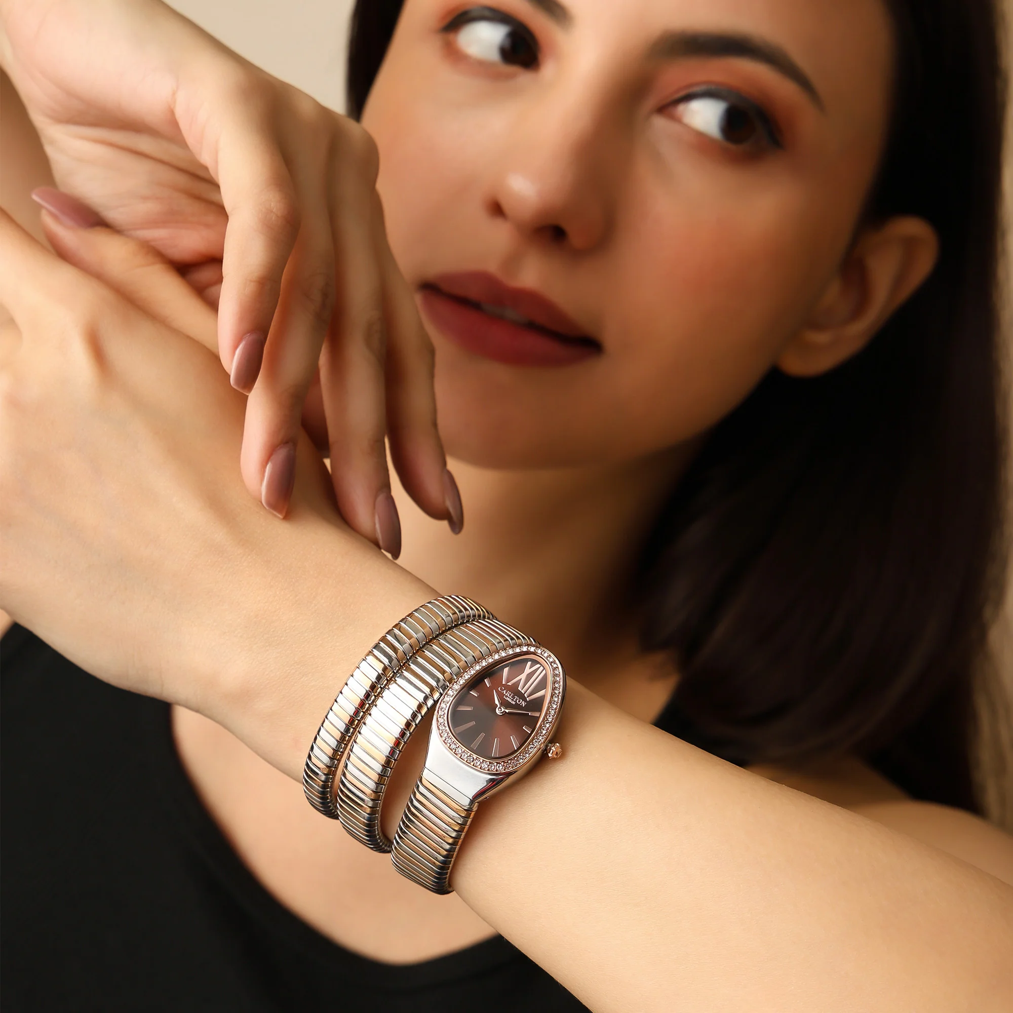 Charmer Women Brown Dial Watch - CLW-SNK-A4BR - Image 3