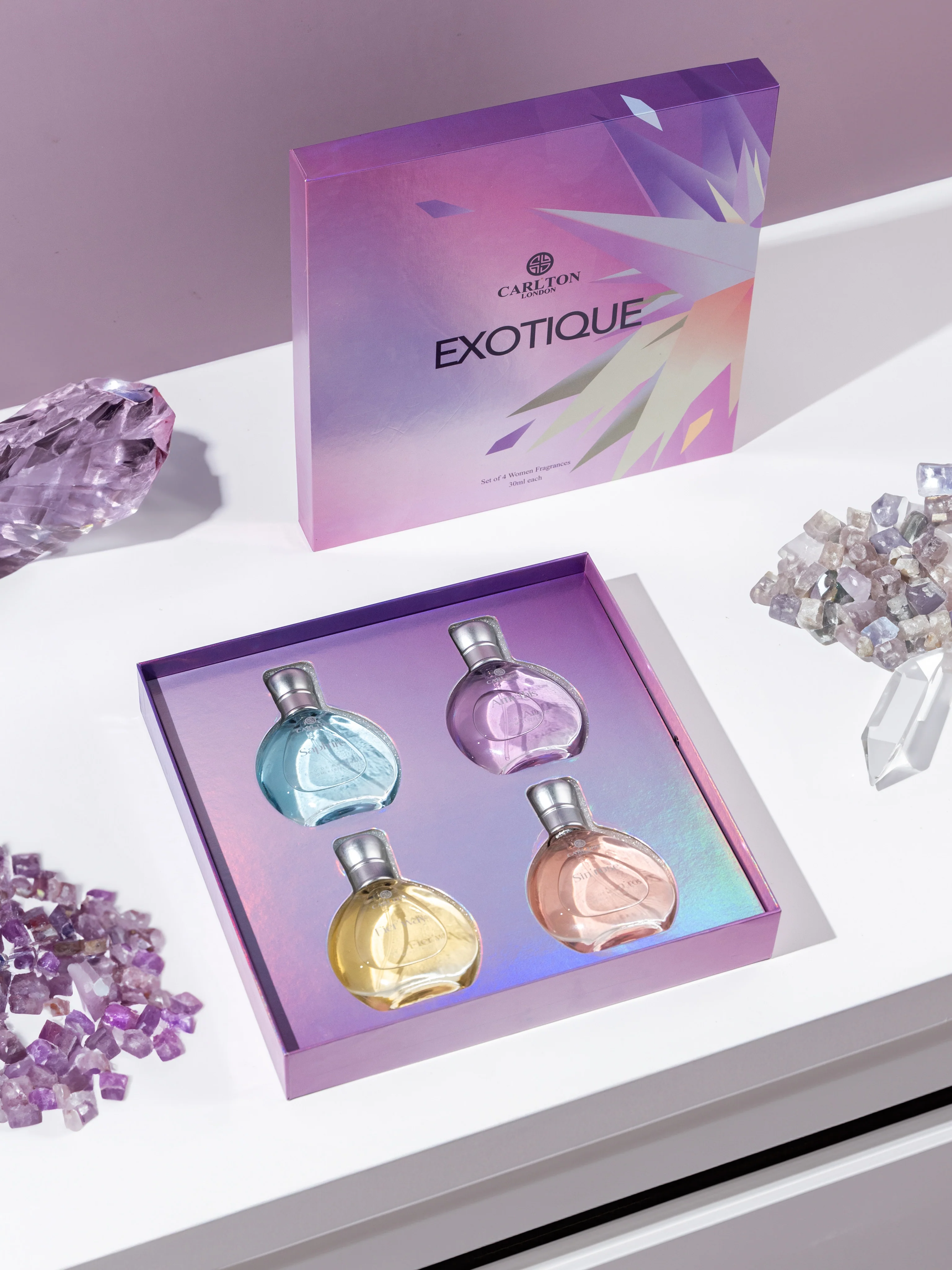 Exotique: Pack of 4 Women's Eau de Parfum - CLPLG016 - Image 3