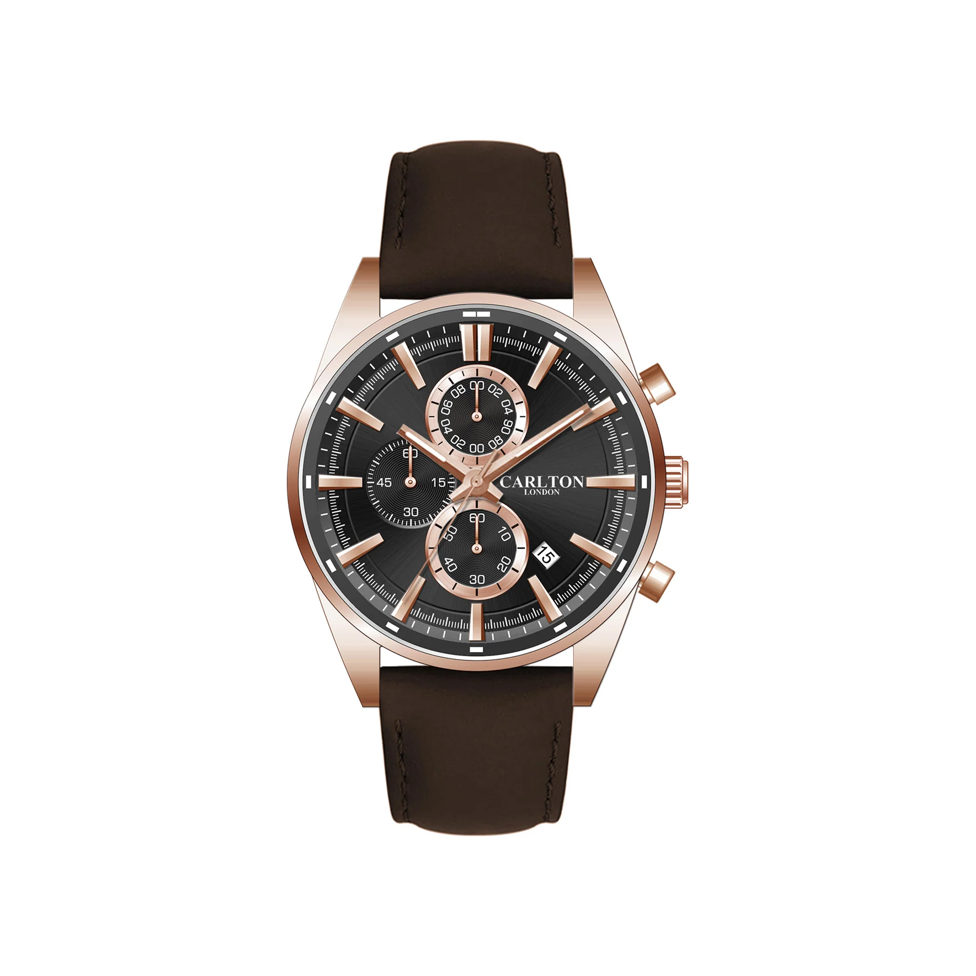 Carlton London Men Windsor Black Analog Watch CL-WD-BKL - Image 3