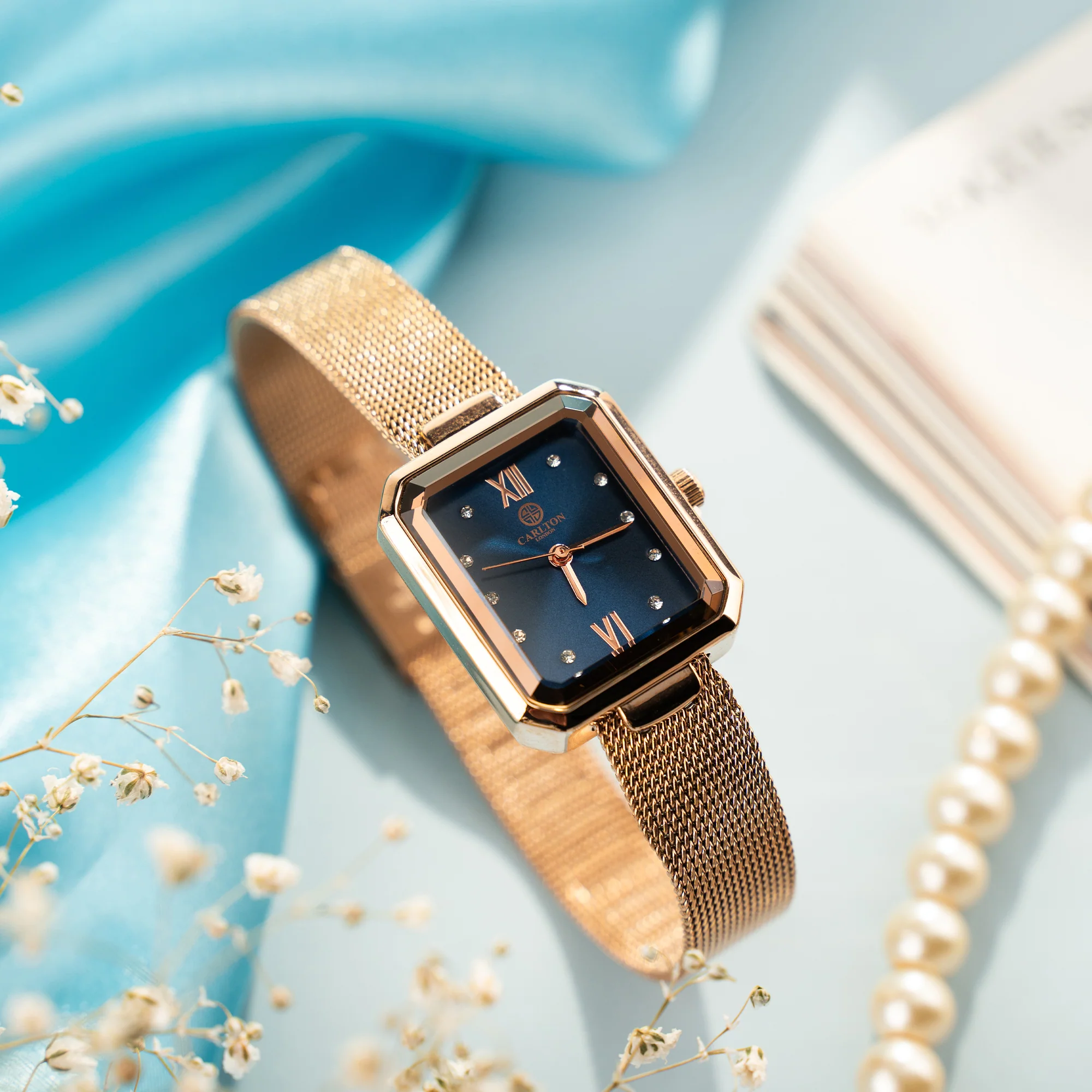 Brixton: Women's Blue/Rose Gold Analog Watch - CLRGMBLU - Image 5