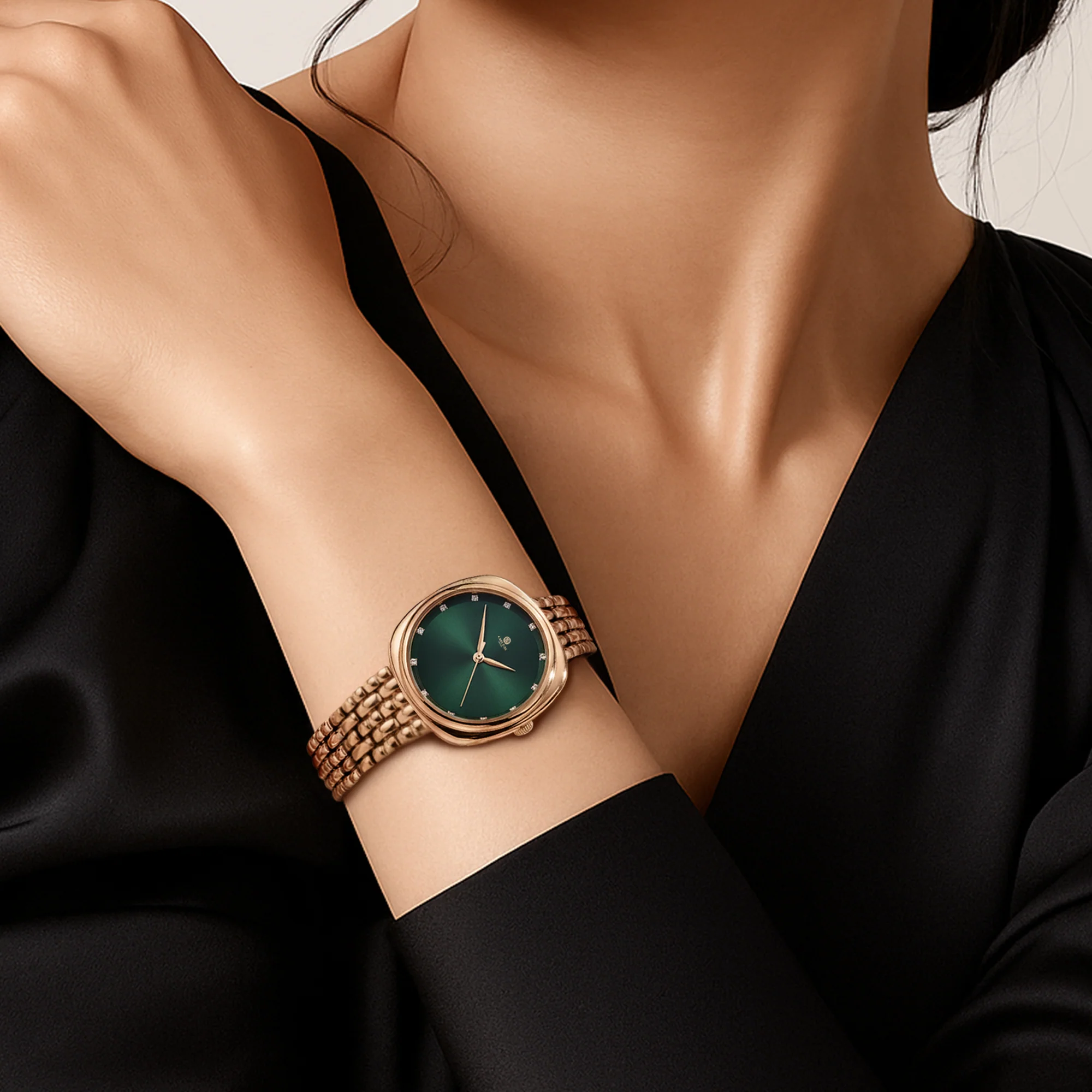 Carlton London Women Celeste Dark Green Analog Watch - CLW-CT-44 - Image 6