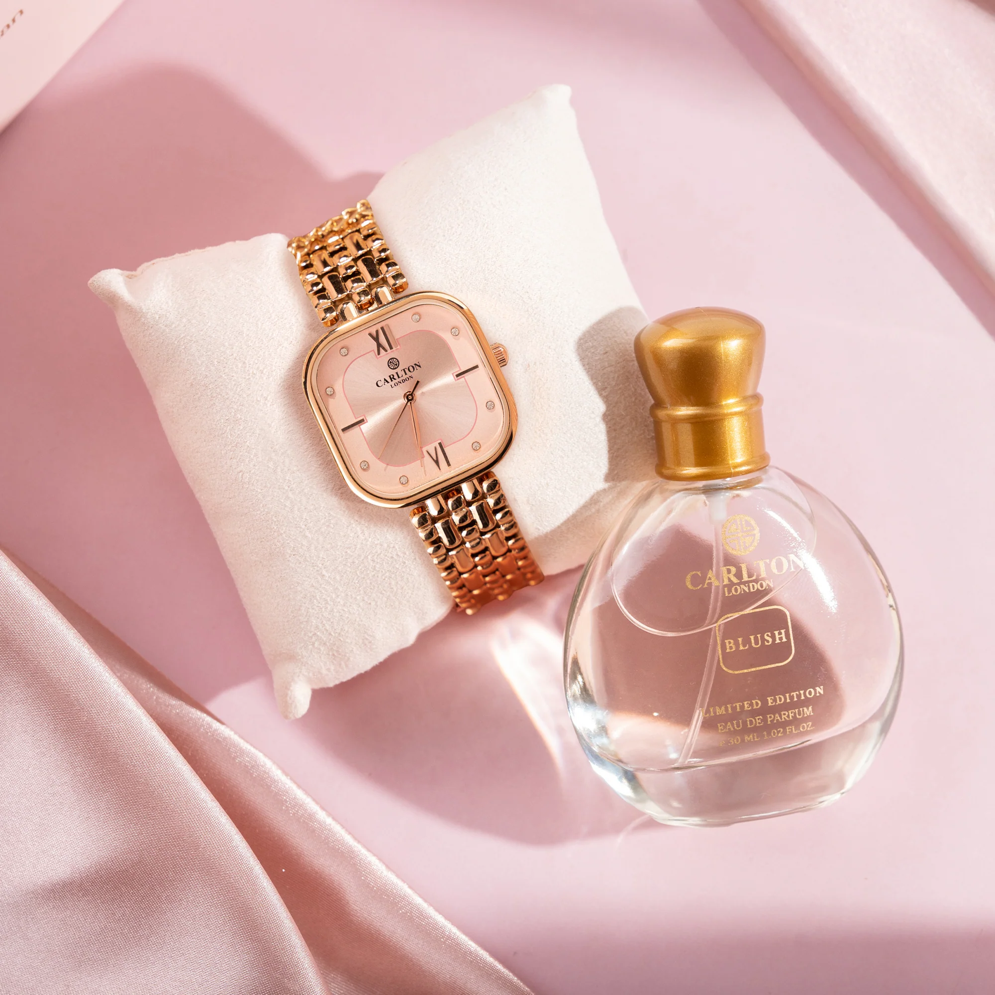 Women Gift Set 2| Chelsea Pink Watch + Blush Perfume - CLPLG102 - Image 4
