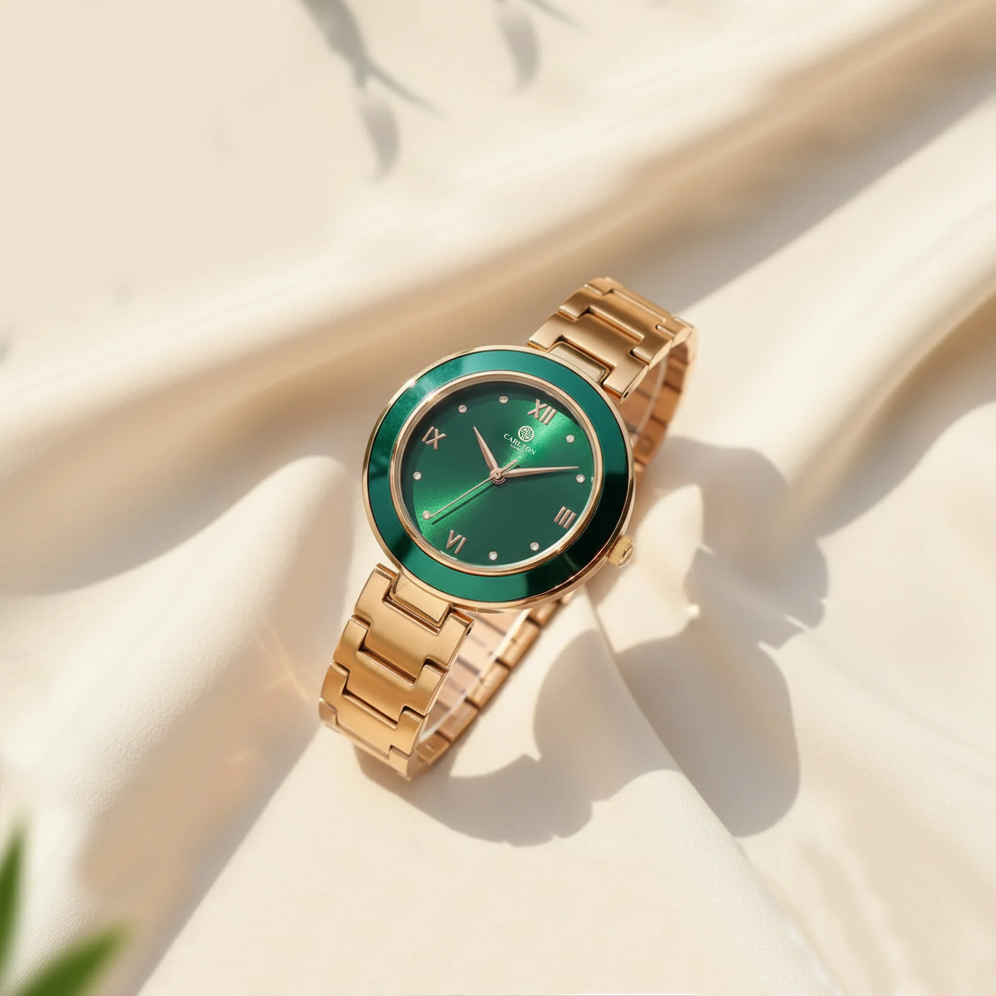 Carlton London Women Juliette Green Analog Watch - CLW-JT-RGN - Image 5