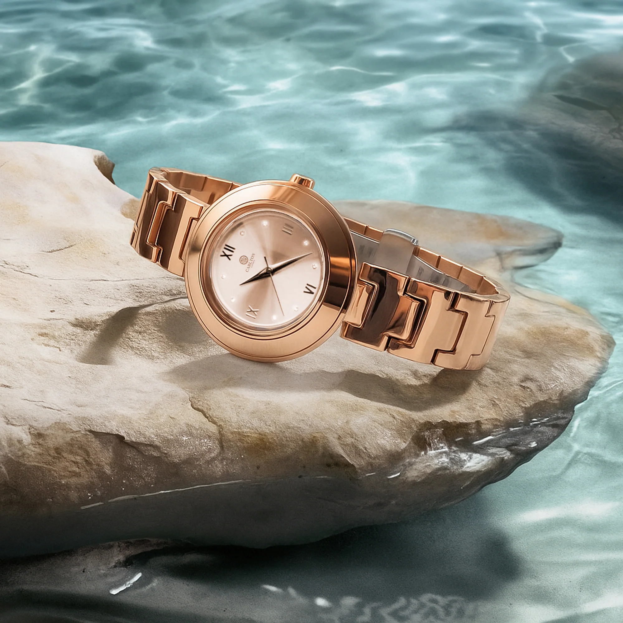 Carlton London Women Juliette Rose Gold Analog Watch - CLW-JT-RSG - Image 3