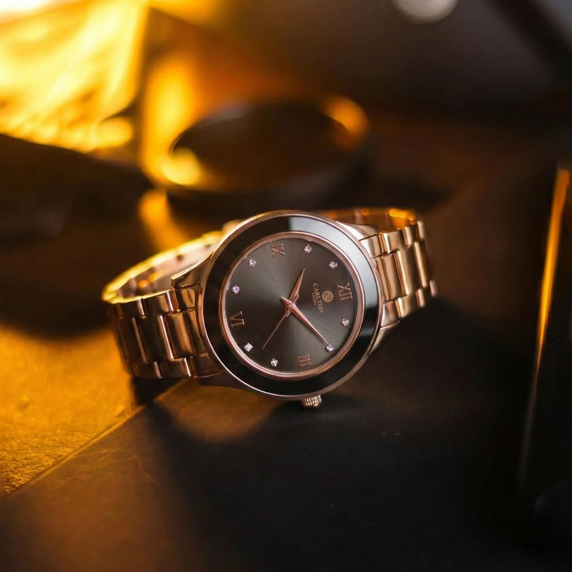 Carlton London Women Juliette Black Analog Watch - CLW-JT-RBK - Image 6