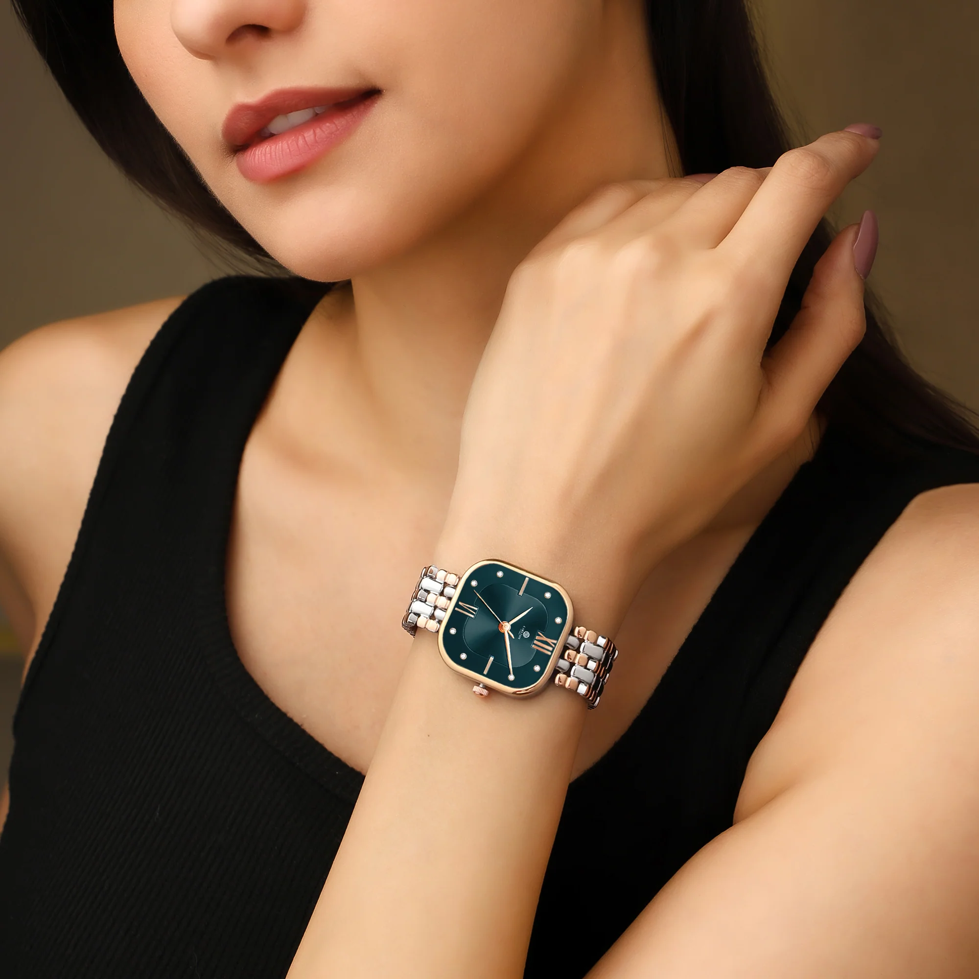 Chelsea: Women Turquoise Dial Stainless Steel  Watch - CHELTRQ-A2 - Image 3