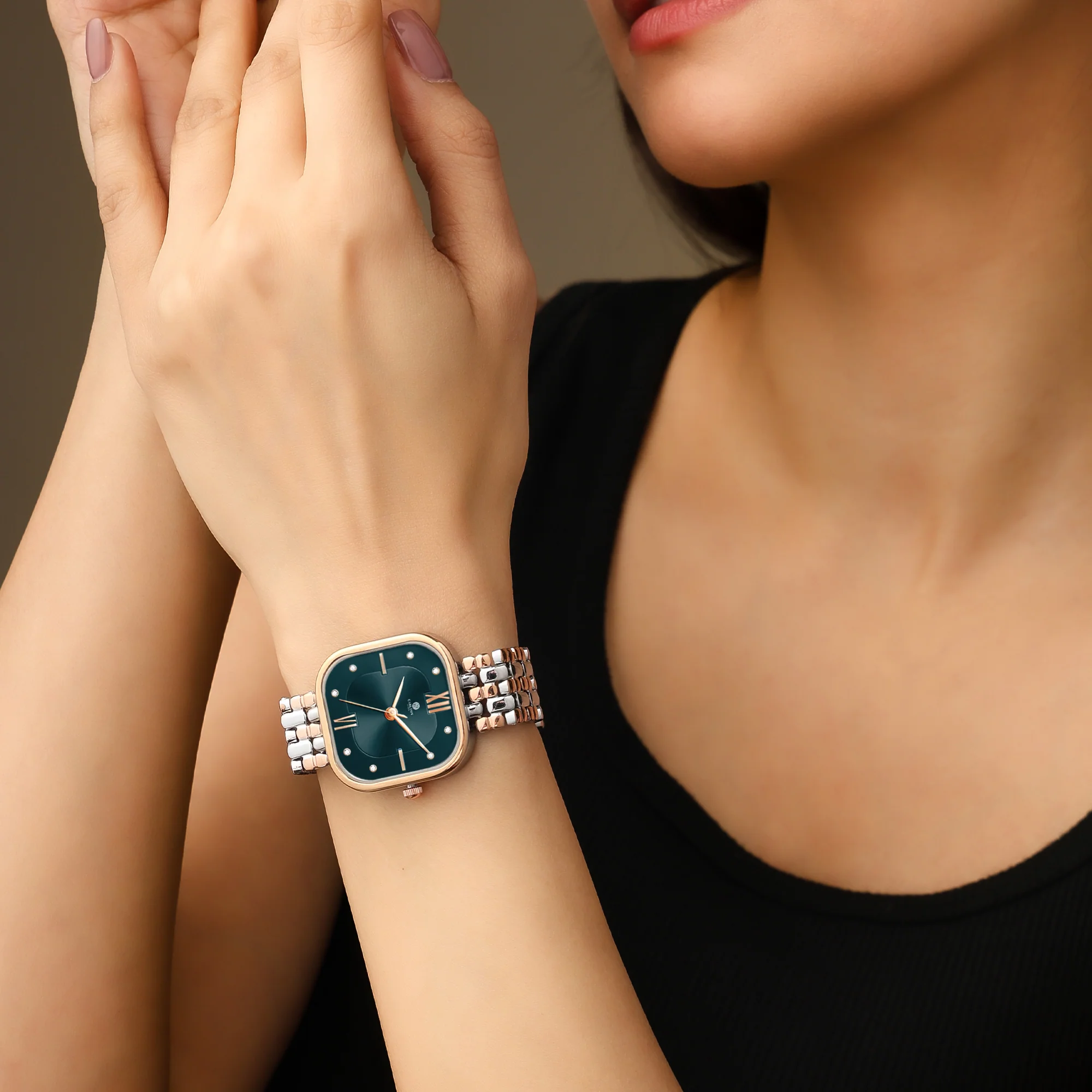 Chelsea: Women Turquoise Dial Stainless Steel  Watch - CHELTRQ-A2 - Image 5