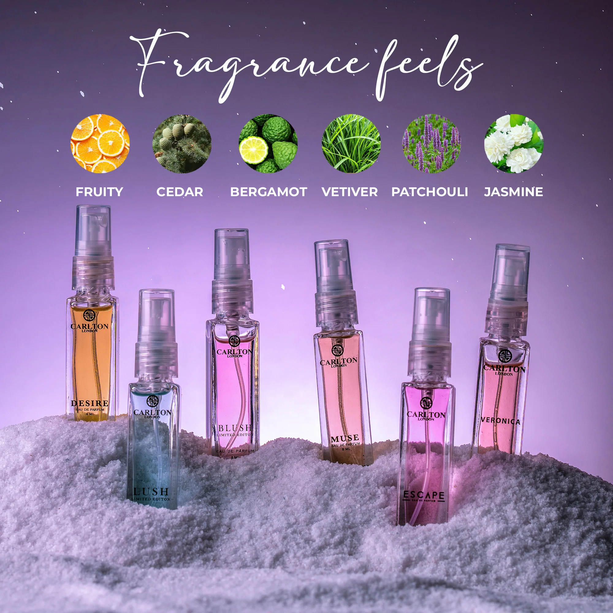 Ecstasy Eau De Parfum Gift Set of 6 - CLPLG011 - Image 4