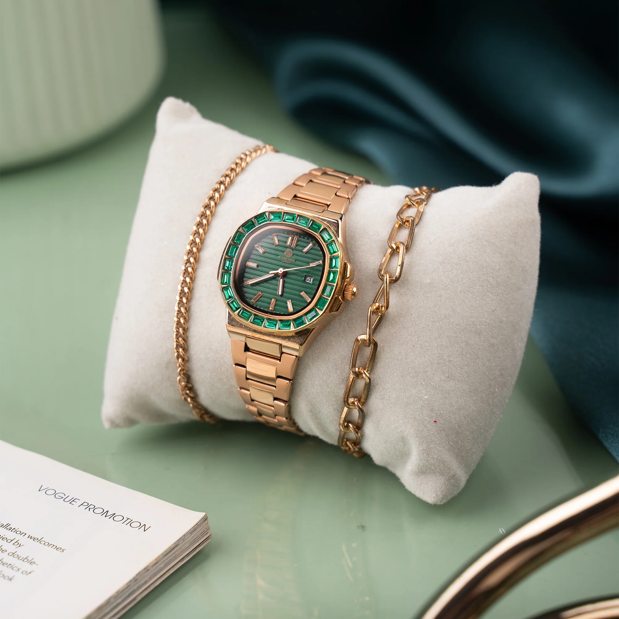 Grace Women Gift Set 3 I Analog Watch + 2 Bracelets - CLPLG100 - Image 5