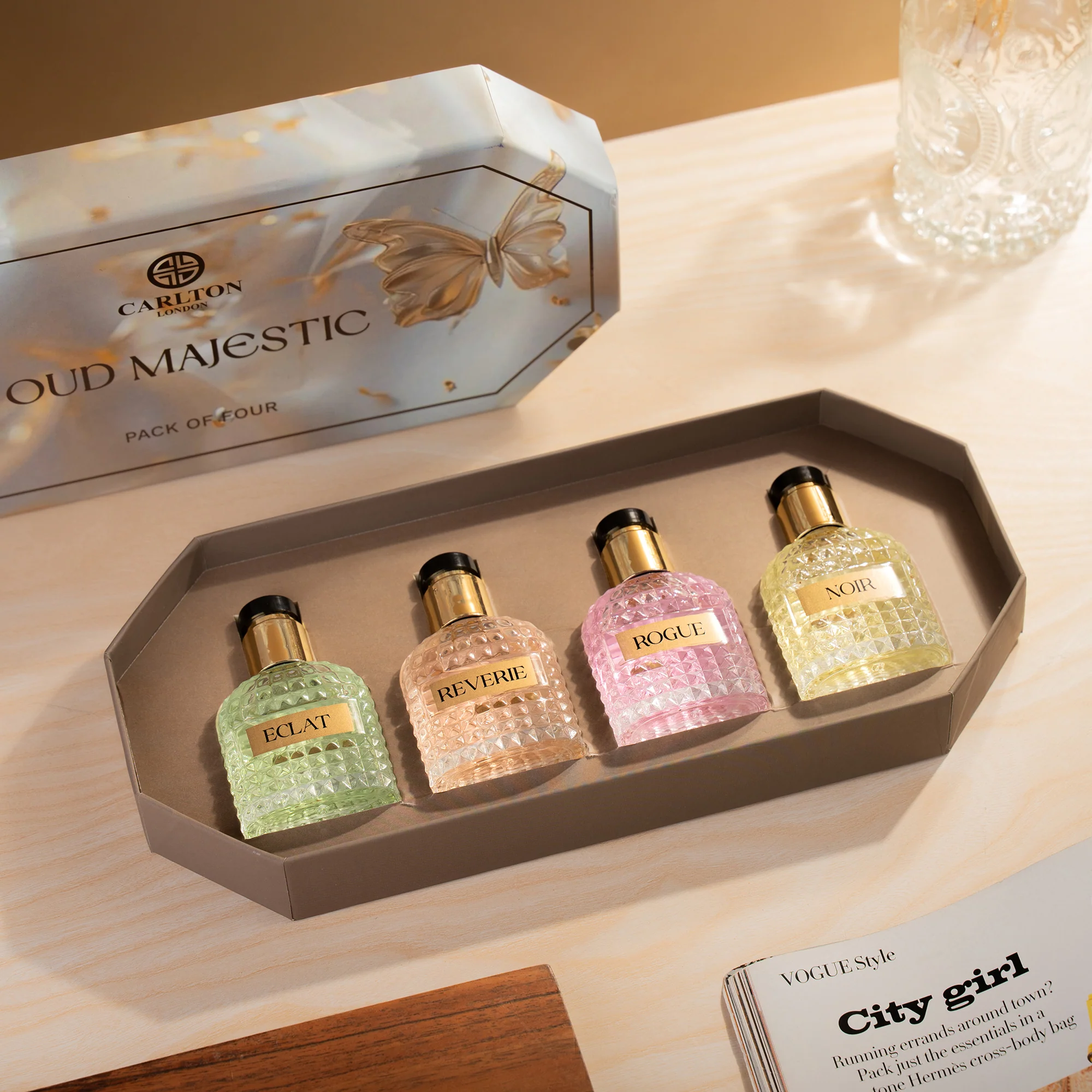 Oud Majestic Luxury Perfume Women Gift (Set of 4 - 30ml Each) - CLPLG094 - Image 4